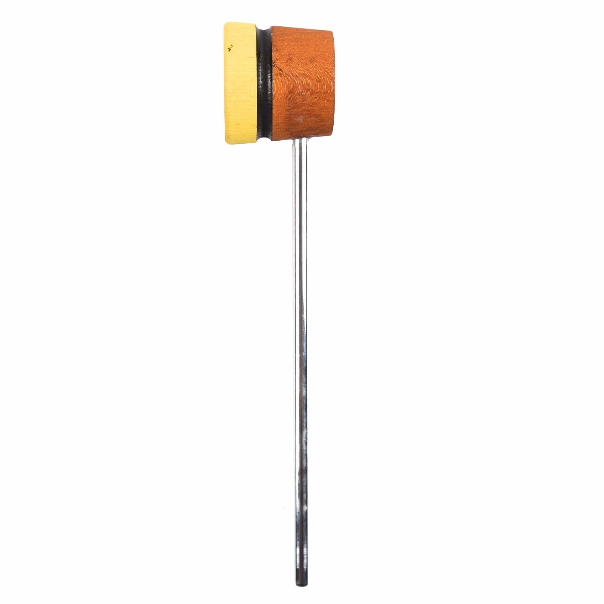 Low Boy Lightweight Wood Bass Drum Beater Amber/Yellow w/Black Stripe Drums and Percussion / Parts and Accessories / Drum Parts