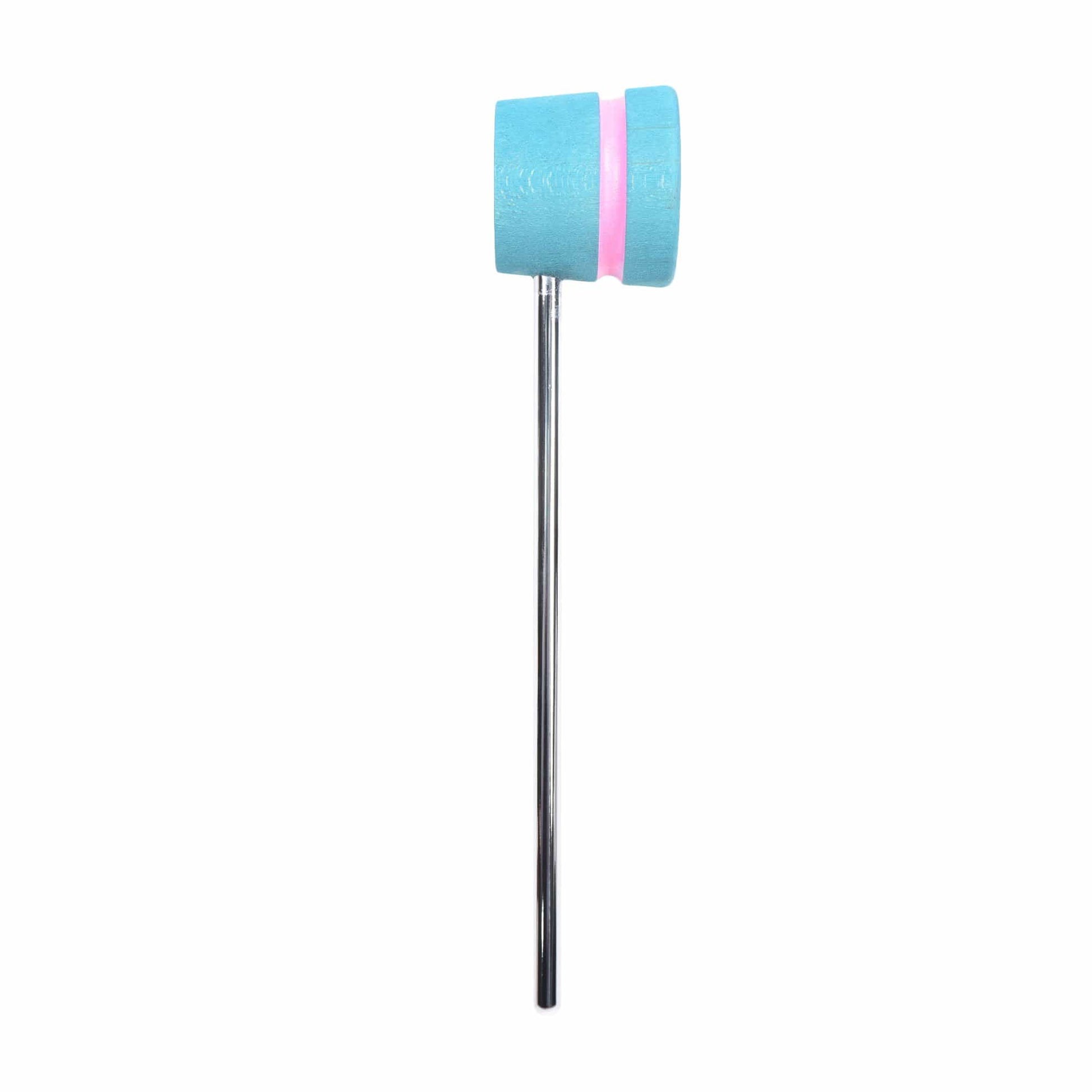 Low Boy Lightweight Wood Bass Drum Beater Seafoam Green w/Pink Stripe Drums and Percussion / Parts and Accessories / Drum Parts