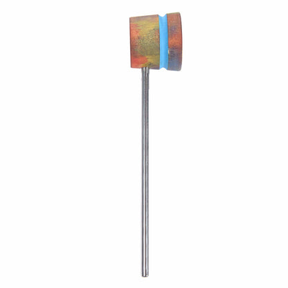 Low Boy Lightweight Wood Bass Drum Beater Tie Dye w/Shock Blue Stripes Drums and Percussion / Parts and Accessories / Drum Parts