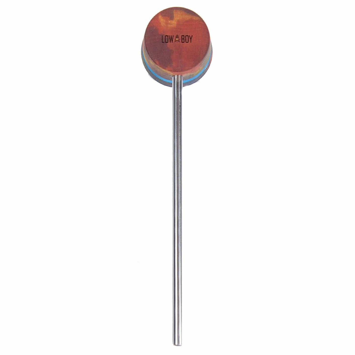 Low Boy Lightweight Wood Bass Drum Beater Tie Dye w/Shock Blue Stripes Drums and Percussion / Parts and Accessories / Drum Parts