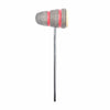 Low Boy Standard Felt Bass Drum Beater Silver w/Red Stripes Drums and Percussion / Parts and Accessories / Drum Parts