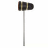 Low Boy Standard Leather Bass Drum Beater Black w/Gold Sparkle Stripes Drums and Percussion / Parts and Accessories / Drum Parts
