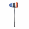 Low Boy Standard Leather Bass Drum Beater Blue/Black/Orange w/White Stripes Drums and Percussion / Parts and Accessories / Drum Parts