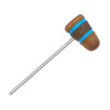 Low Boy Standard Leather Bass Drum Beater Light Brown/Med Brown/Light Brown w/Shock Blue Stripes Drums and Percussion / Parts and Accessories / Drum Parts