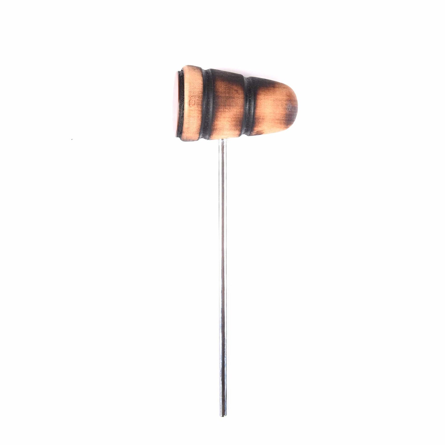 Low Boy Standard Leather Bass Drum Beater Scorched w/Black Stripes Drums and Percussion / Parts and Accessories / Drum Parts