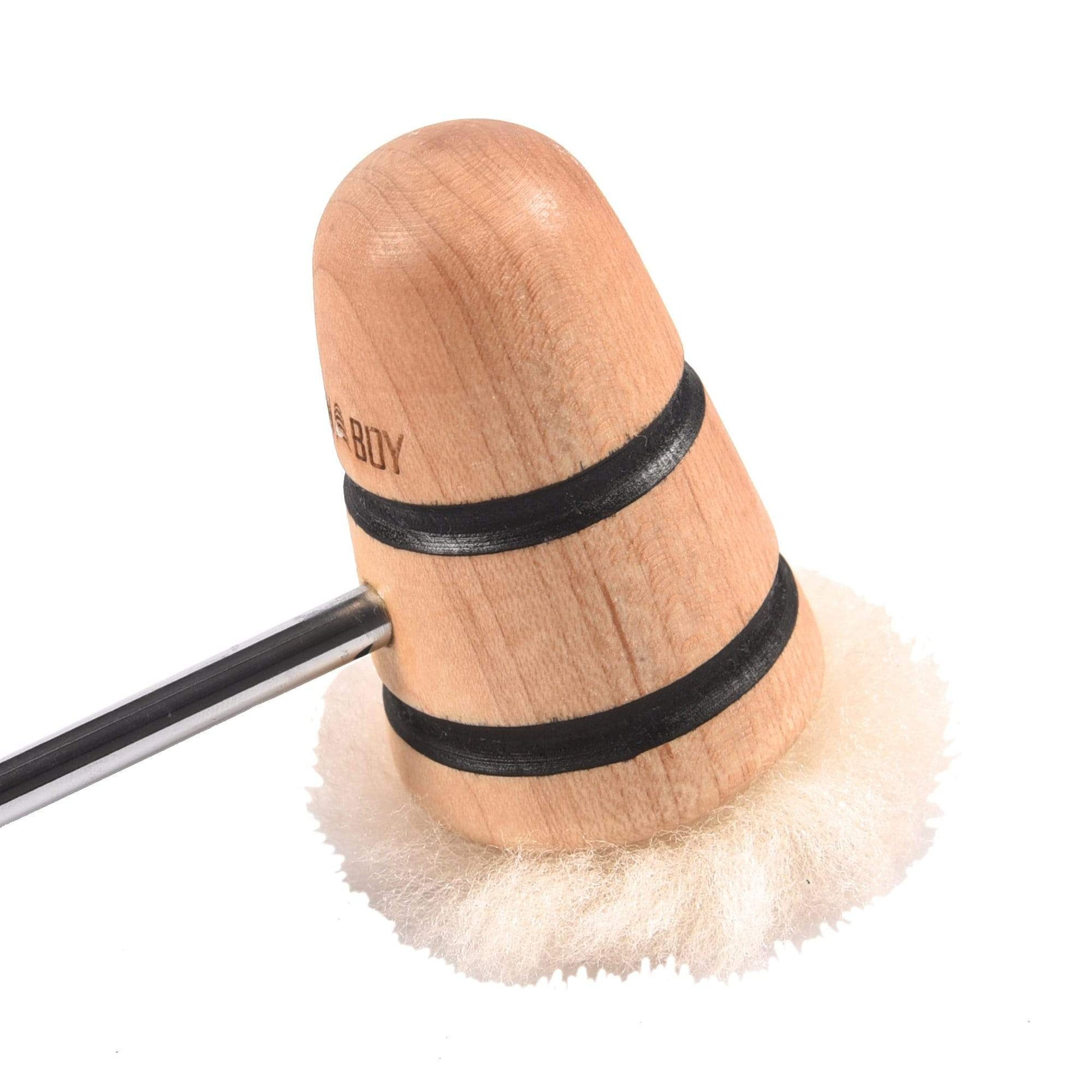 Low Boy Standard Puff Bass Drum Beater Natural w/Black Stripes Drums and Percussion / Parts and Accessories / Drum Parts