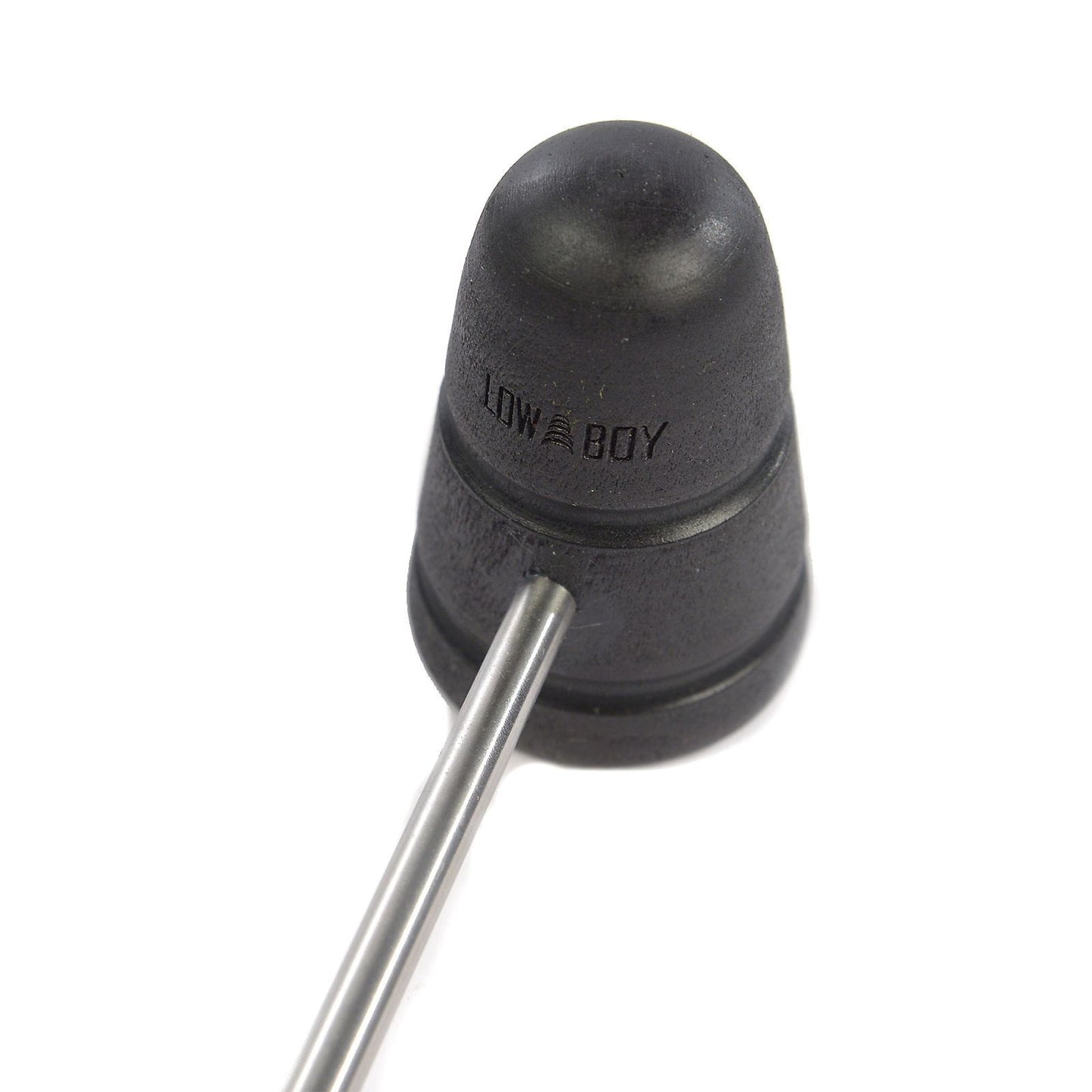 Low Boy Standard Wood Bass Drum Beater Black w/Black Stripes Drums and Percussion / Parts and Accessories / Drum Parts