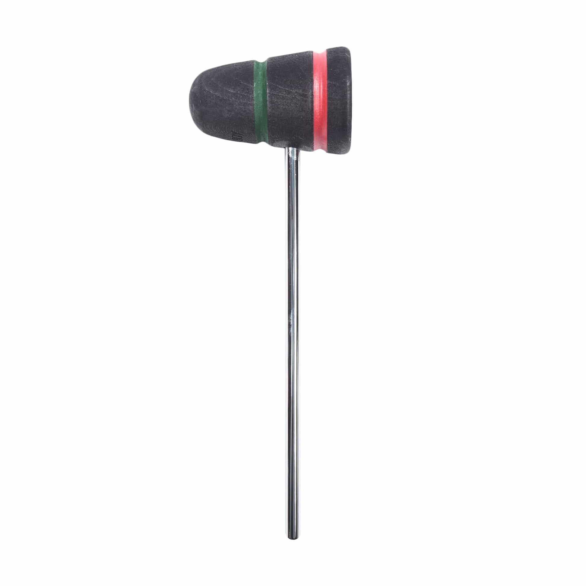 Low Boy Standard Wood Bass Drum Beater Black w/Green & Red Stripes Drums and Percussion / Parts and Accessories / Drum Parts