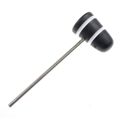 Low Boy Standard Wood Bass Drum Beater Black w/White Stripes Drums and Percussion / Parts and Accessories / Drum Parts