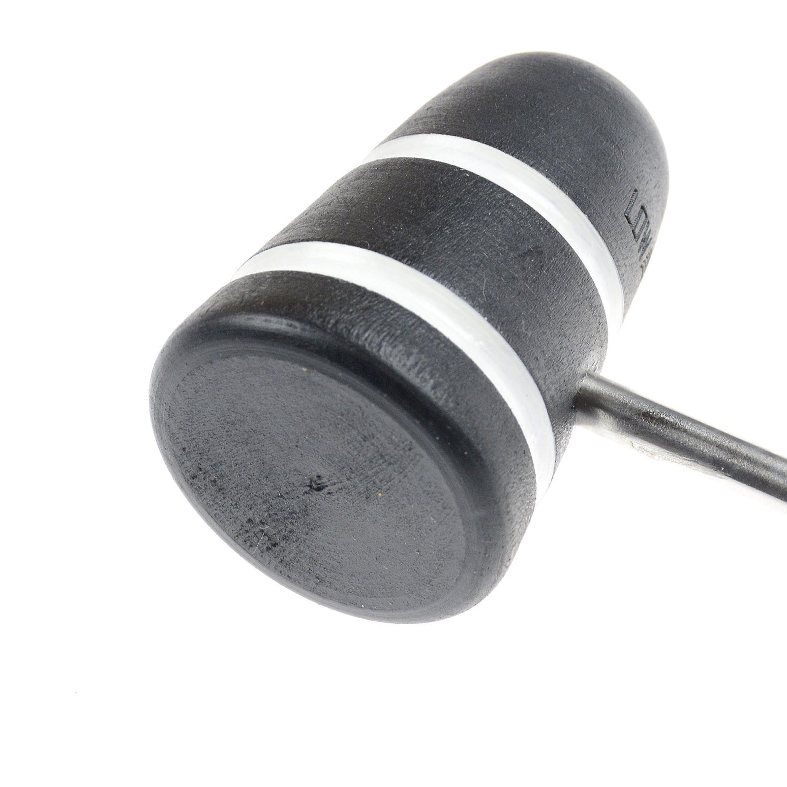 Low Boy Standard Wood Bass Drum Beater Black w/White Stripes Drums and Percussion / Parts and Accessories / Drum Parts