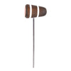 Low Boy Standard Wood Bass Drum Beater Leather Medium Brown w/White Stripes Drums and Percussion / Parts and Accessories / Drum Parts