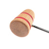 Low Boy Standard Wood Bass Drum Beater Natural Maple w/Red Stripes Drums and Percussion / Parts and Accessories / Drum Parts