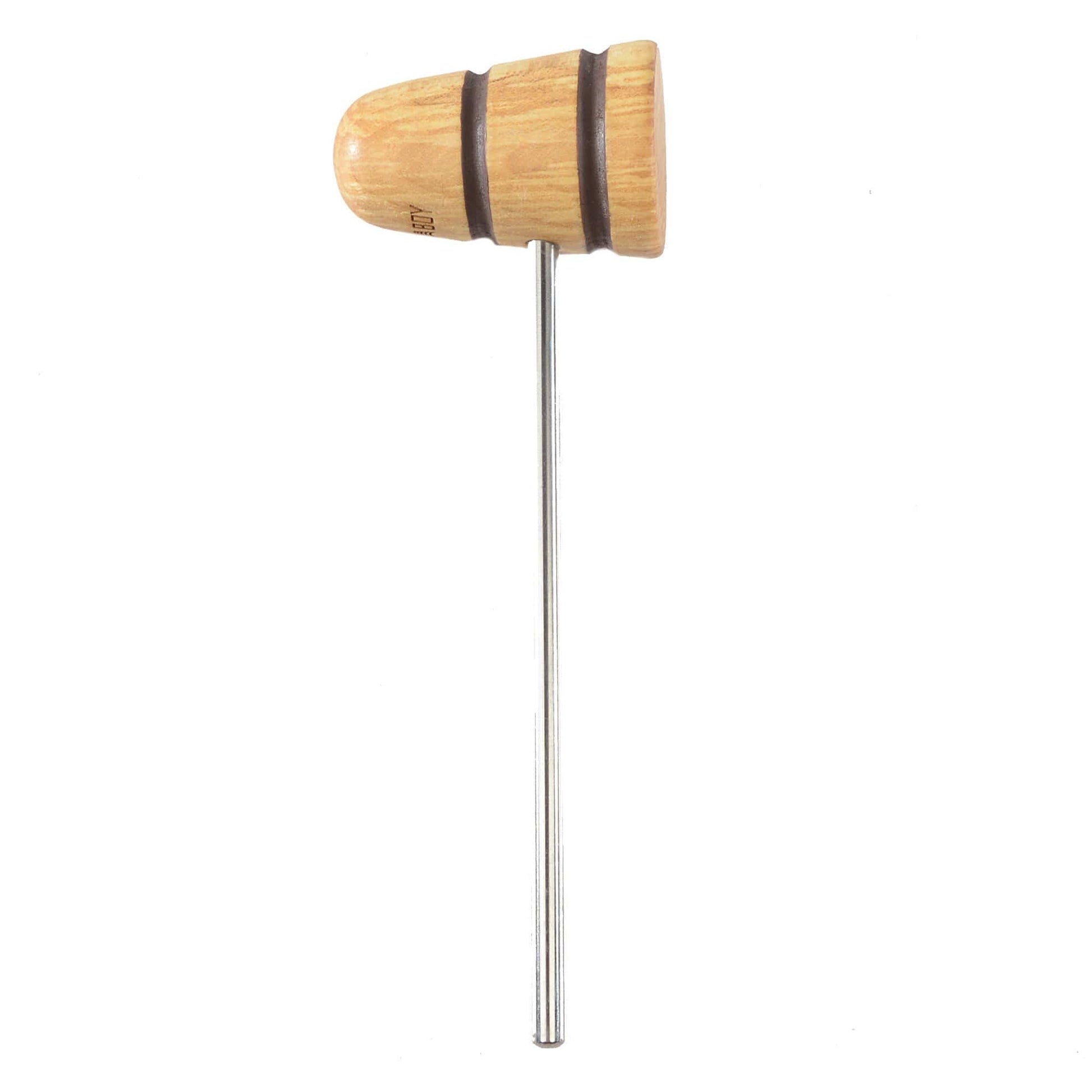 Low Boy Standard Wood Bass Drum Beater Natural w/Brown Stripes Drums and Percussion / Parts and Accessories / Heads