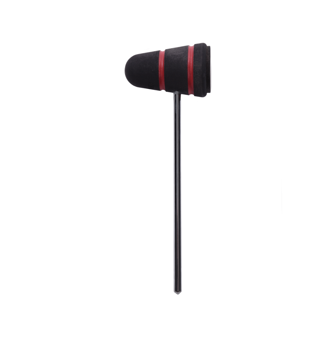Low Boy Standard Leather Daddy Bass Drum Beater Black w/Red Stripes Chicago Music Exchange
