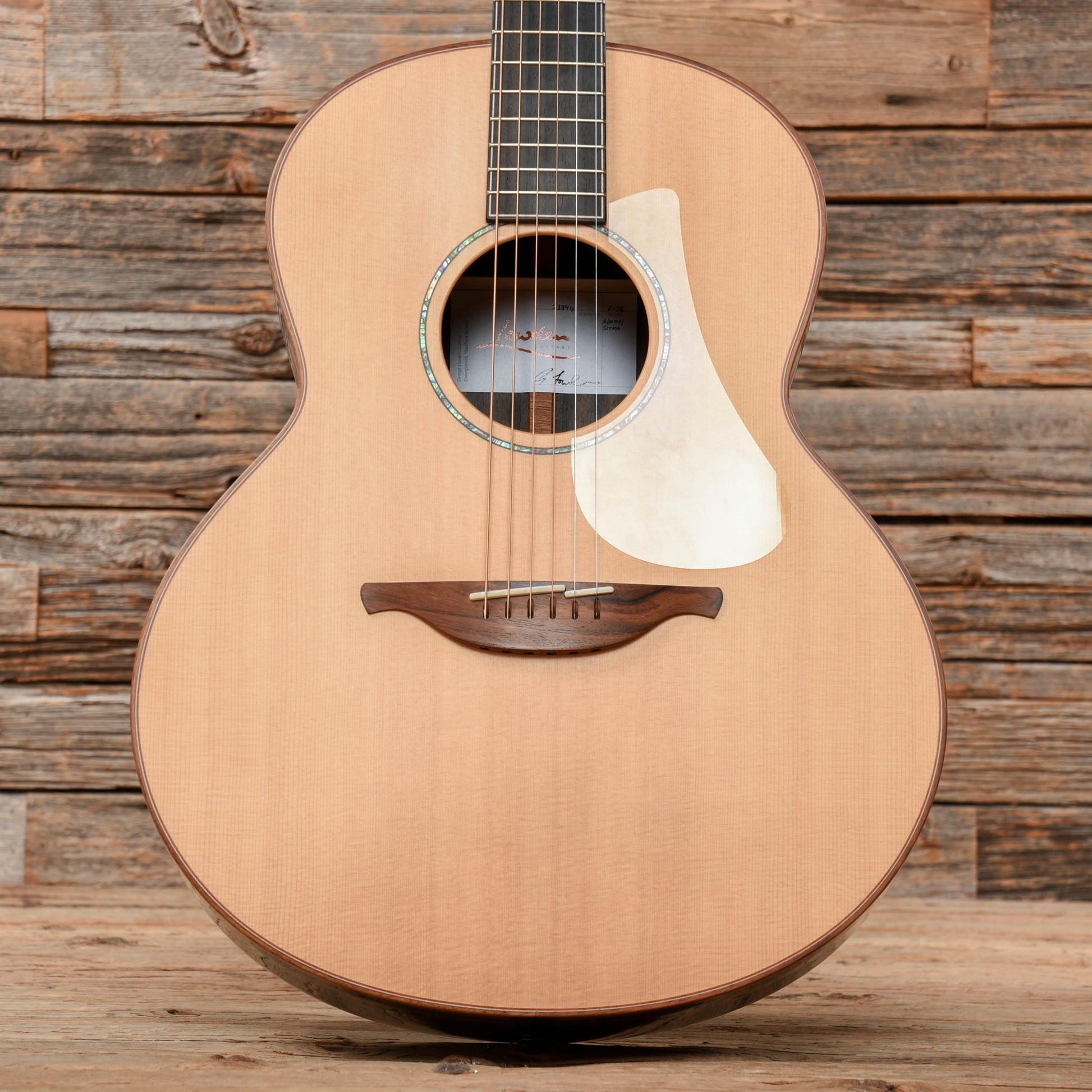 Lowden F35 Macassar Ebony and Sitka Spruce Top Natural Acoustic Guitars / Dreadnought