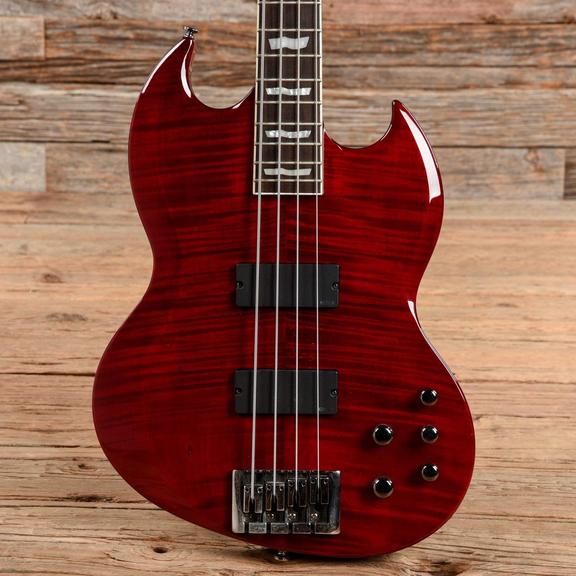 LTD Viper-414FM Transparent Red 2012 Bass Guitars / 4-String