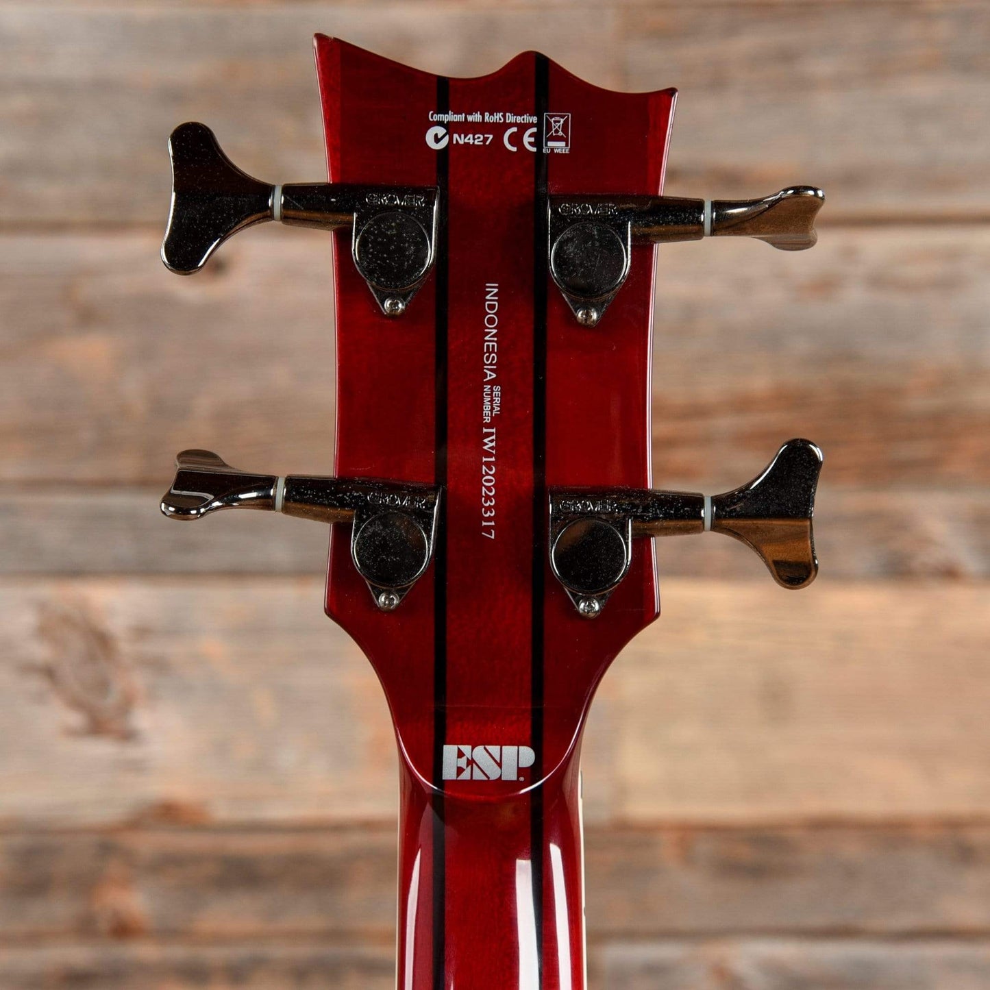 LTD Viper-414FM Transparent Red 2012 Bass Guitars / 4-String