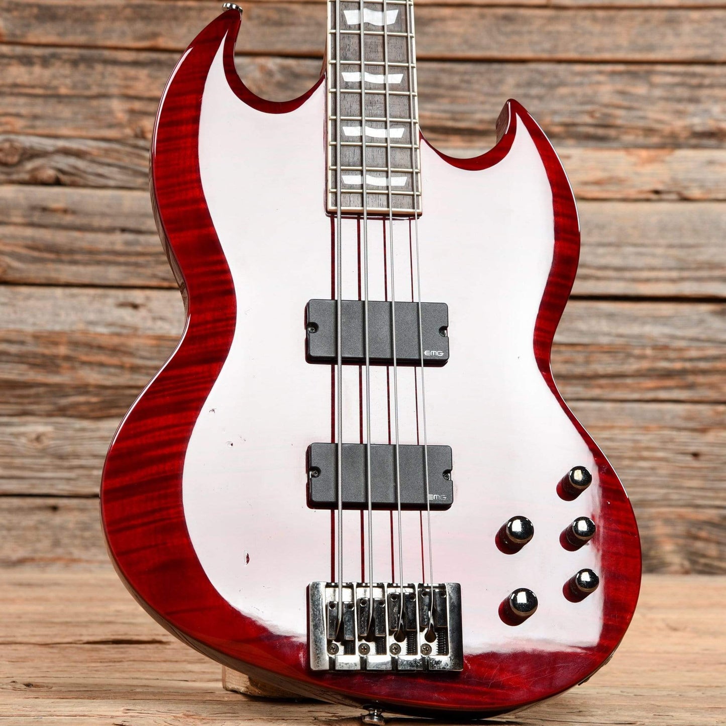 LTD Viper-414FM Transparent Red 2012 Bass Guitars / 4-String