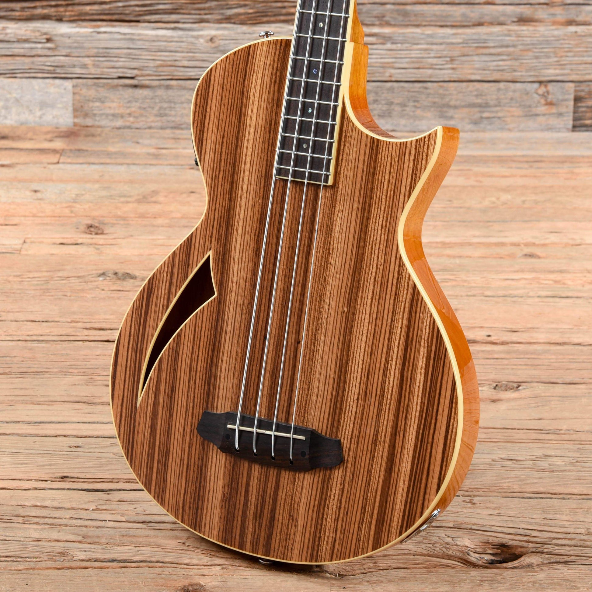 LTD TL-4ZEBRA Natural Zebrawood Semi-hollow Electric Bass Natural 2016 Bass Guitars / 5-String or More