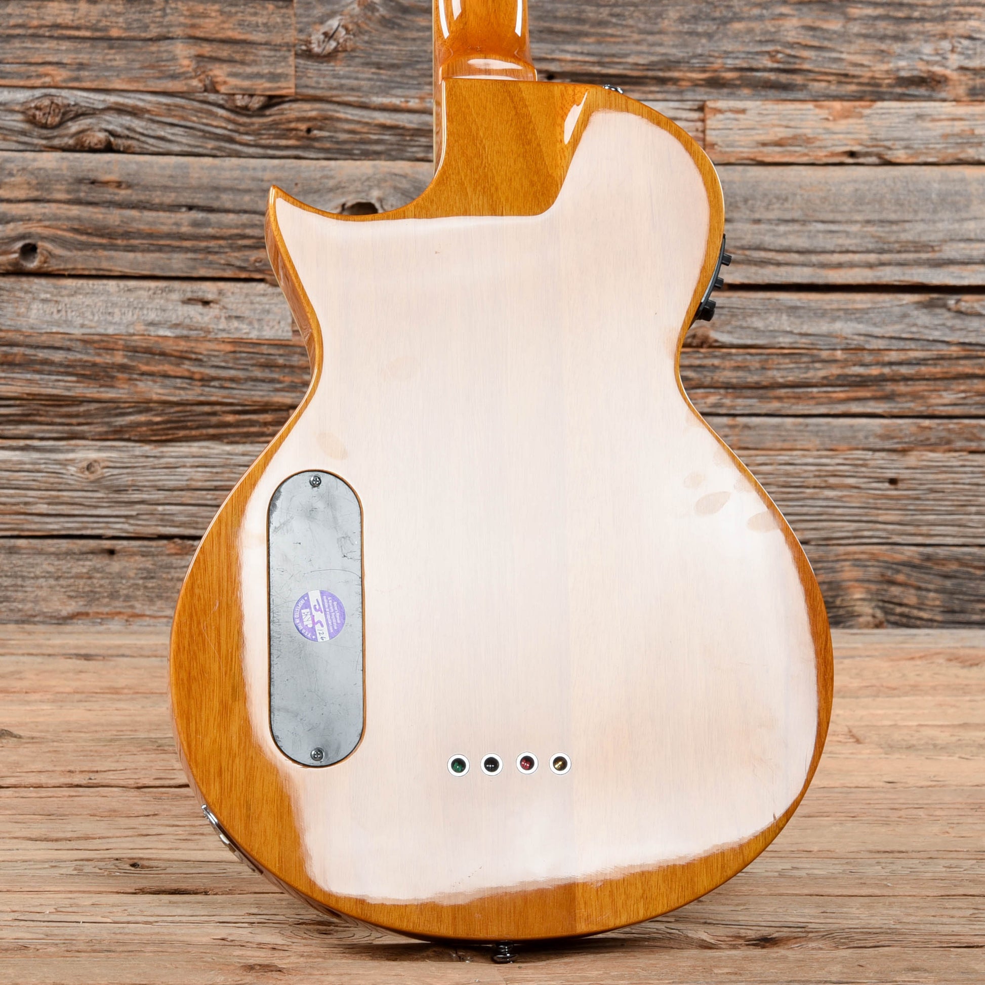 LTD TL-4ZEBRA Natural Zebrawood Semi-hollow Electric Bass Natural 2016 Bass Guitars / 5-String or More