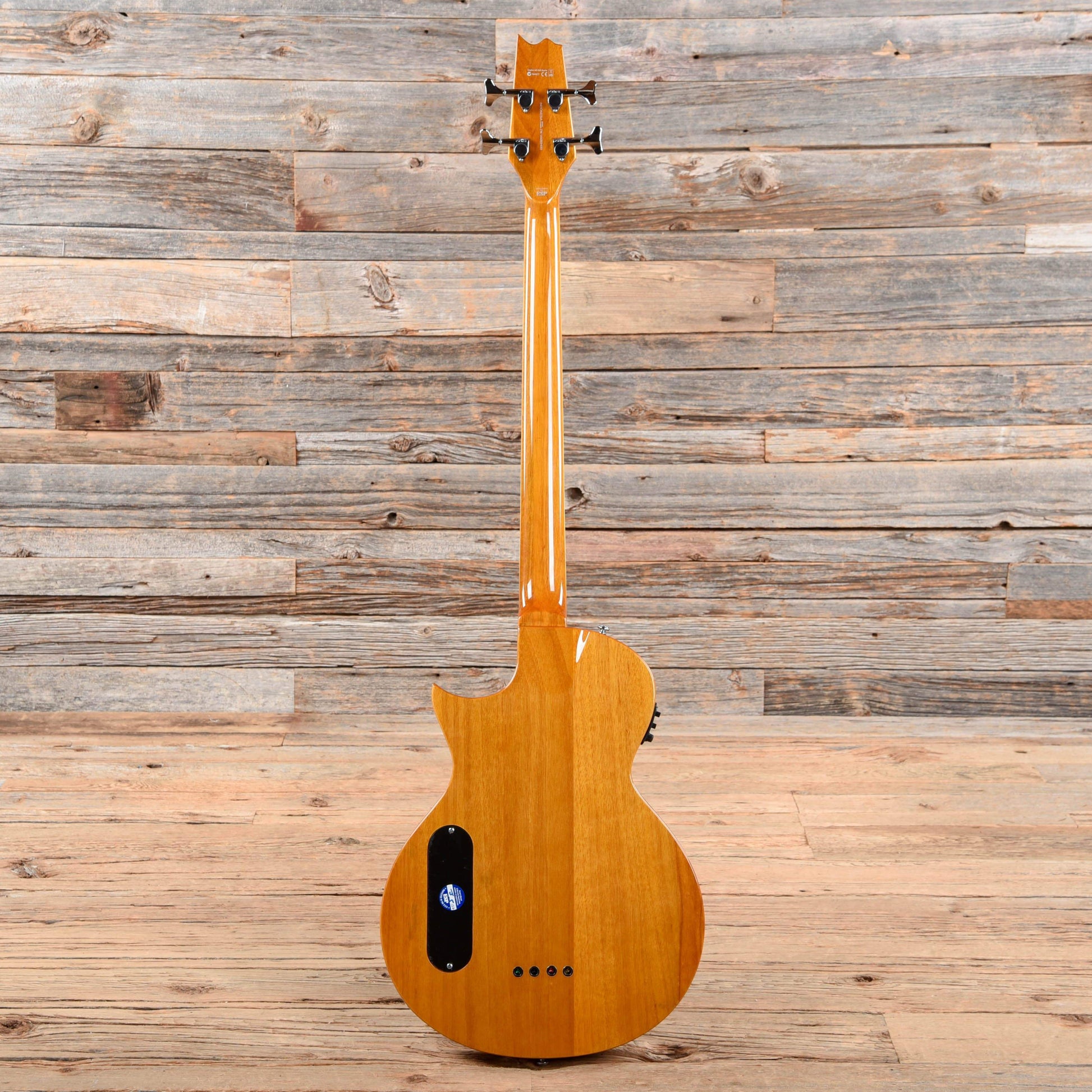 LTD TL-4ZEBRA Natural Zebrawood Semi-hollow Electric Bass Natural 2016 Bass Guitars / 5-String or More