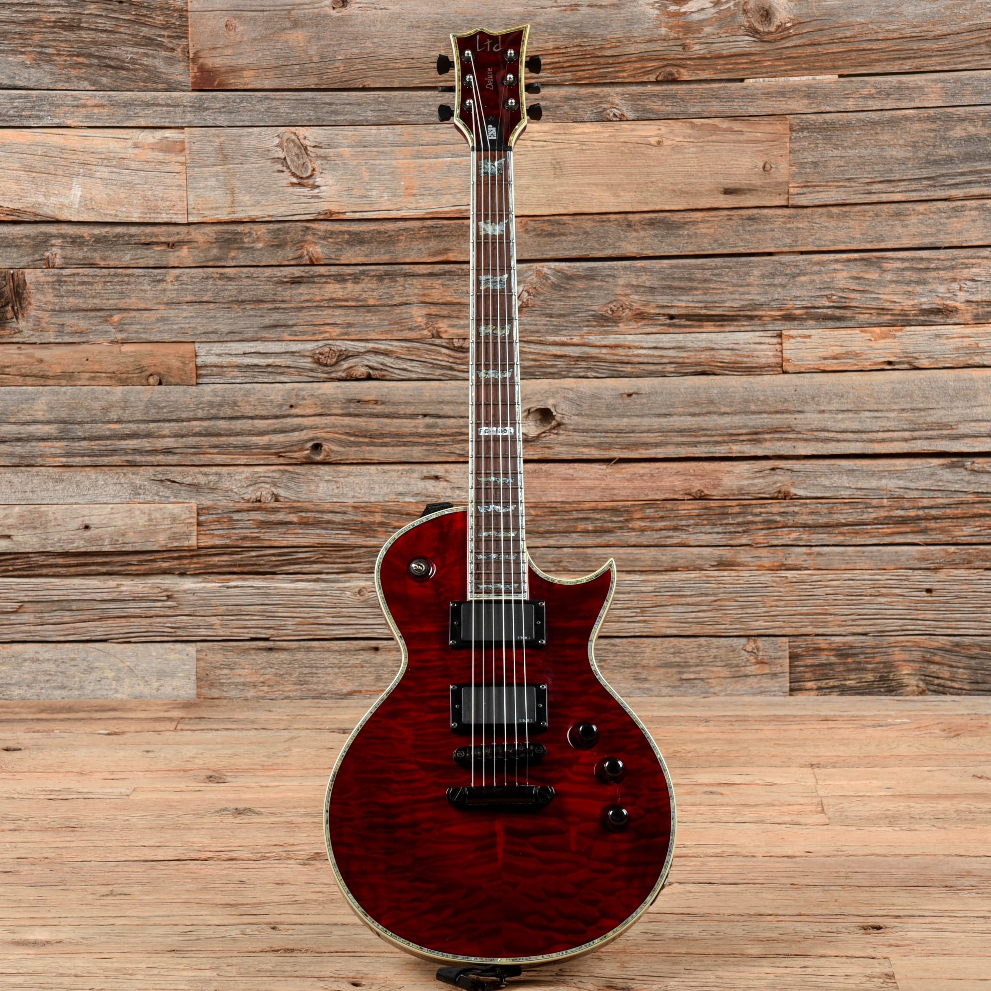 LTD EC 1000 Deluxe See Thru Black Cherry Chicago Music Exchange LTD EC 1000 Deluxe See Thru Black Cherry Chicago Music Exchange