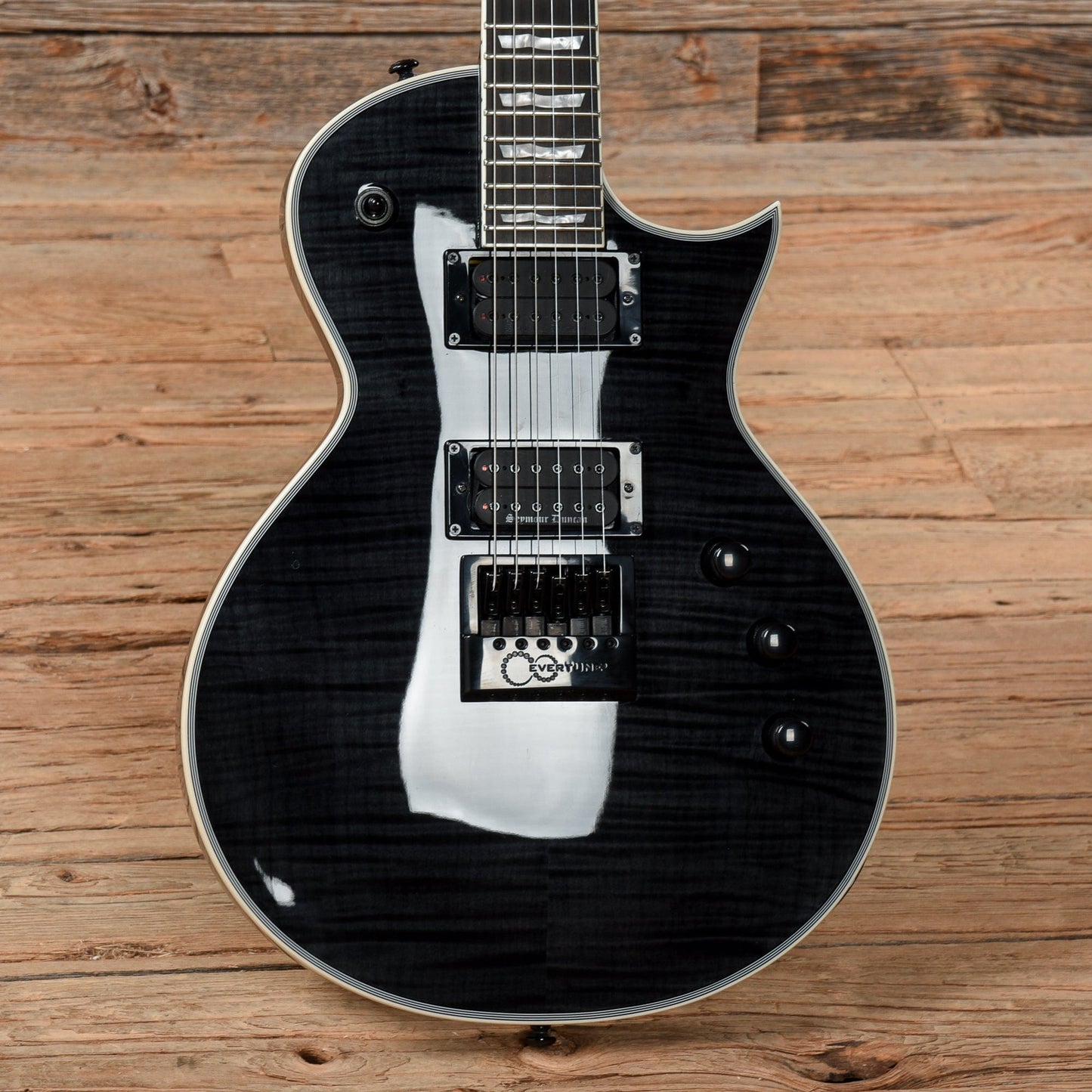 LTD EC-1000 Evertune FM Black Electric Guitars / Solid Body