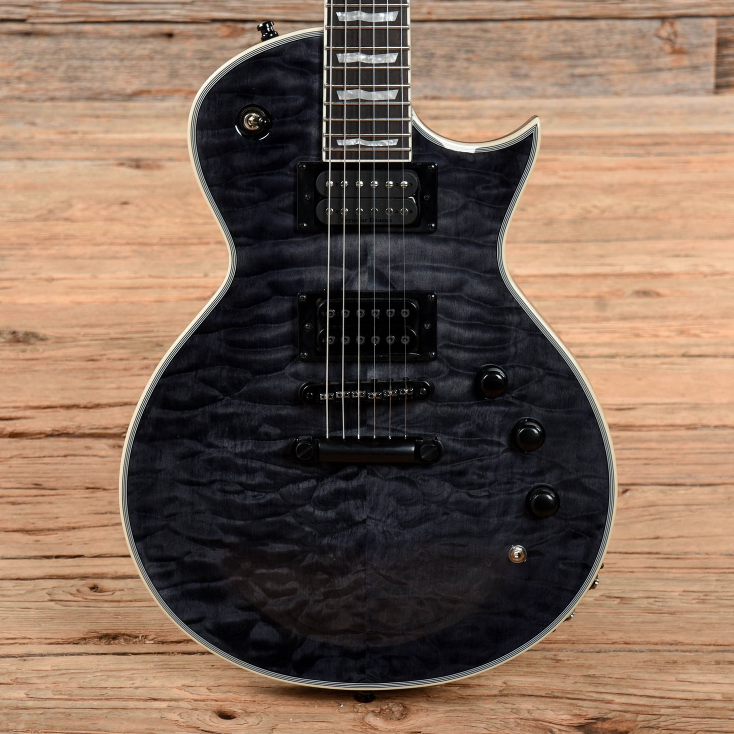LTD EC-1000 Piezo See Through Black Electric Guitars / Solid Body