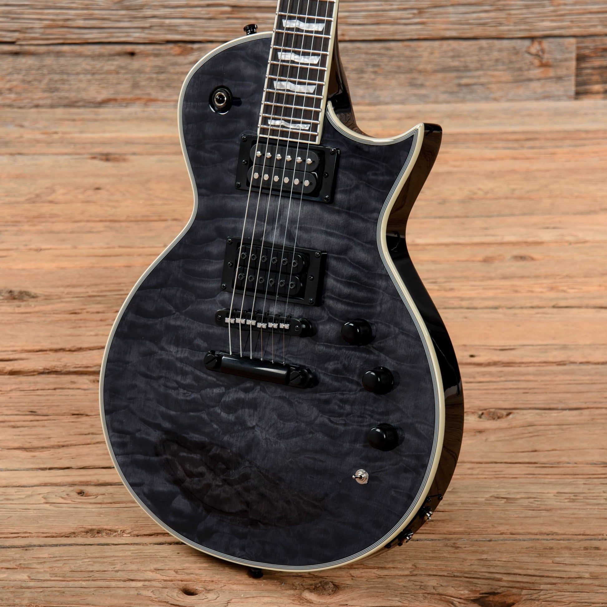LTD EC-1000 Piezo See Through Black Electric Guitars / Solid Body