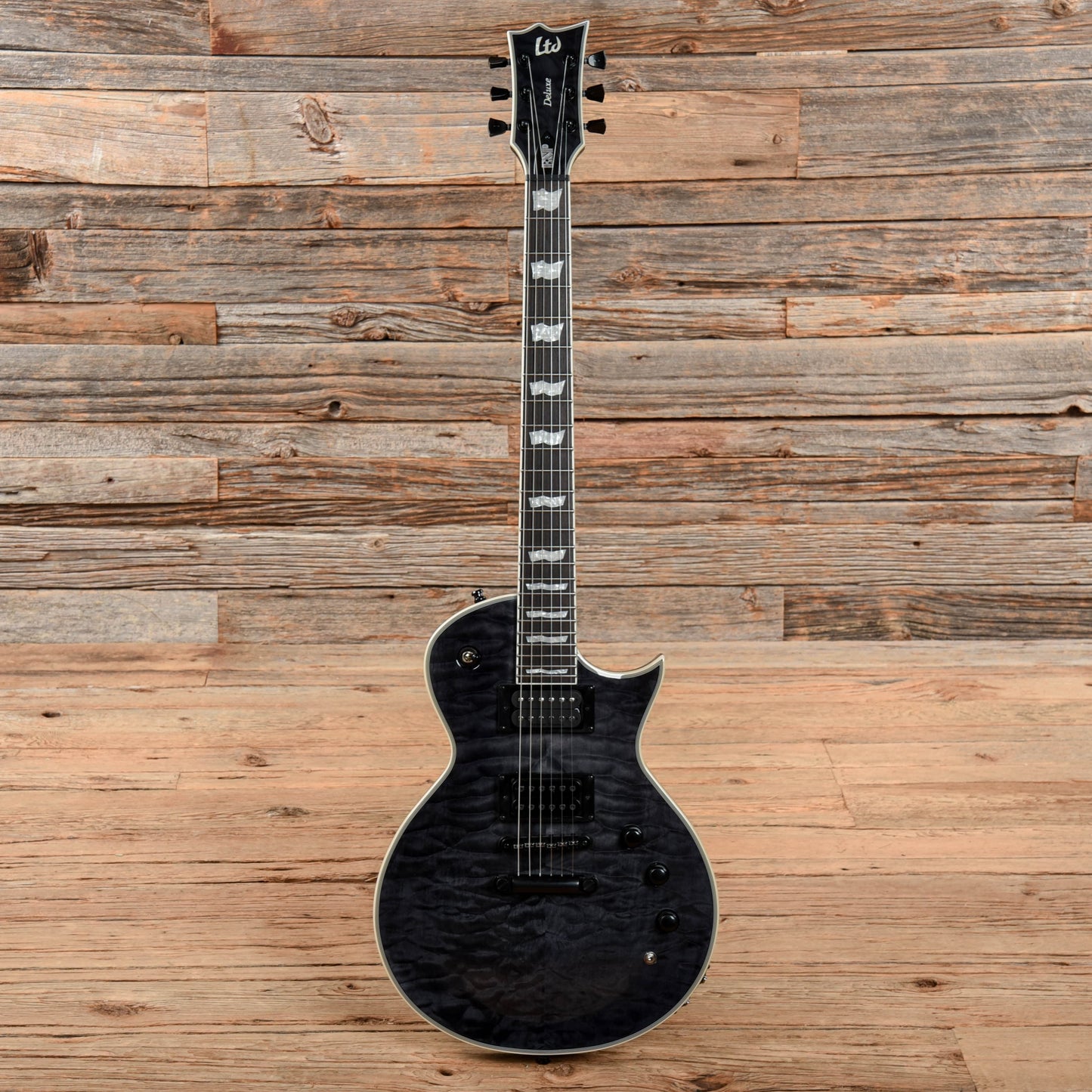 LTD EC-1000 Piezo See Through Black Electric Guitars / Solid Body