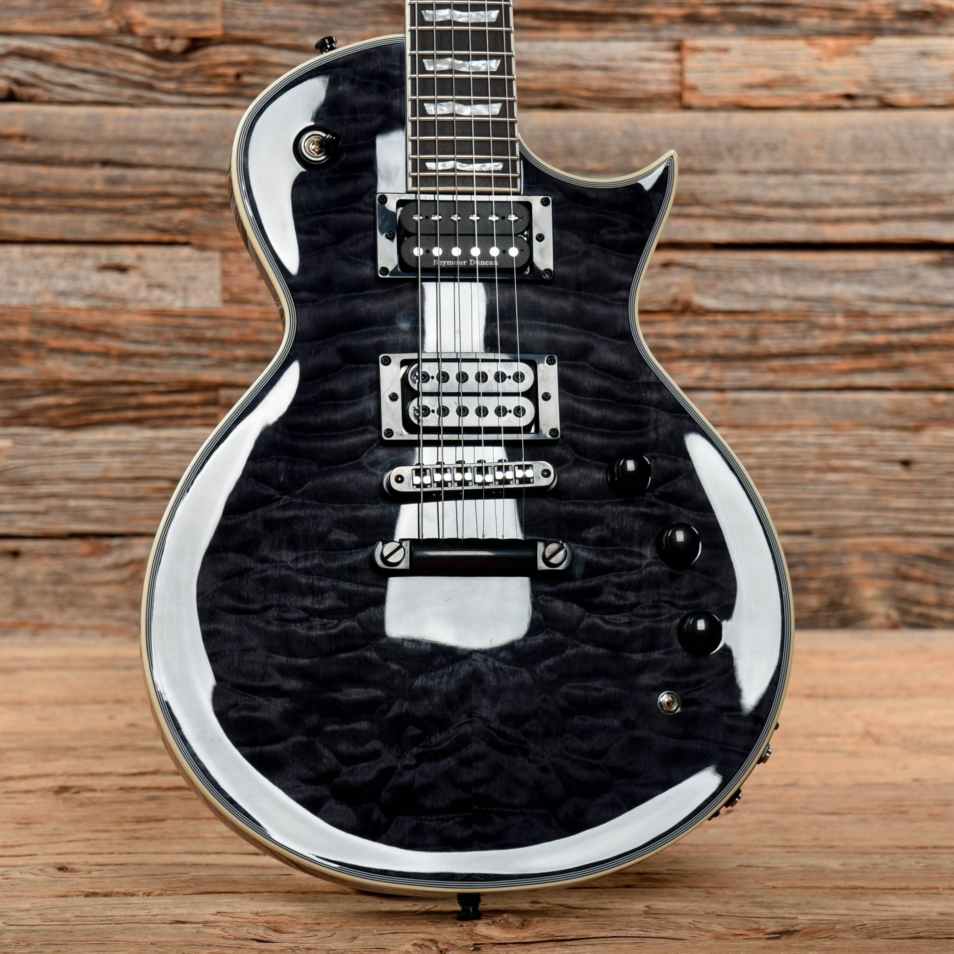 LTD EC-1000 Piezo See Through Black Electric Guitars / Solid Body