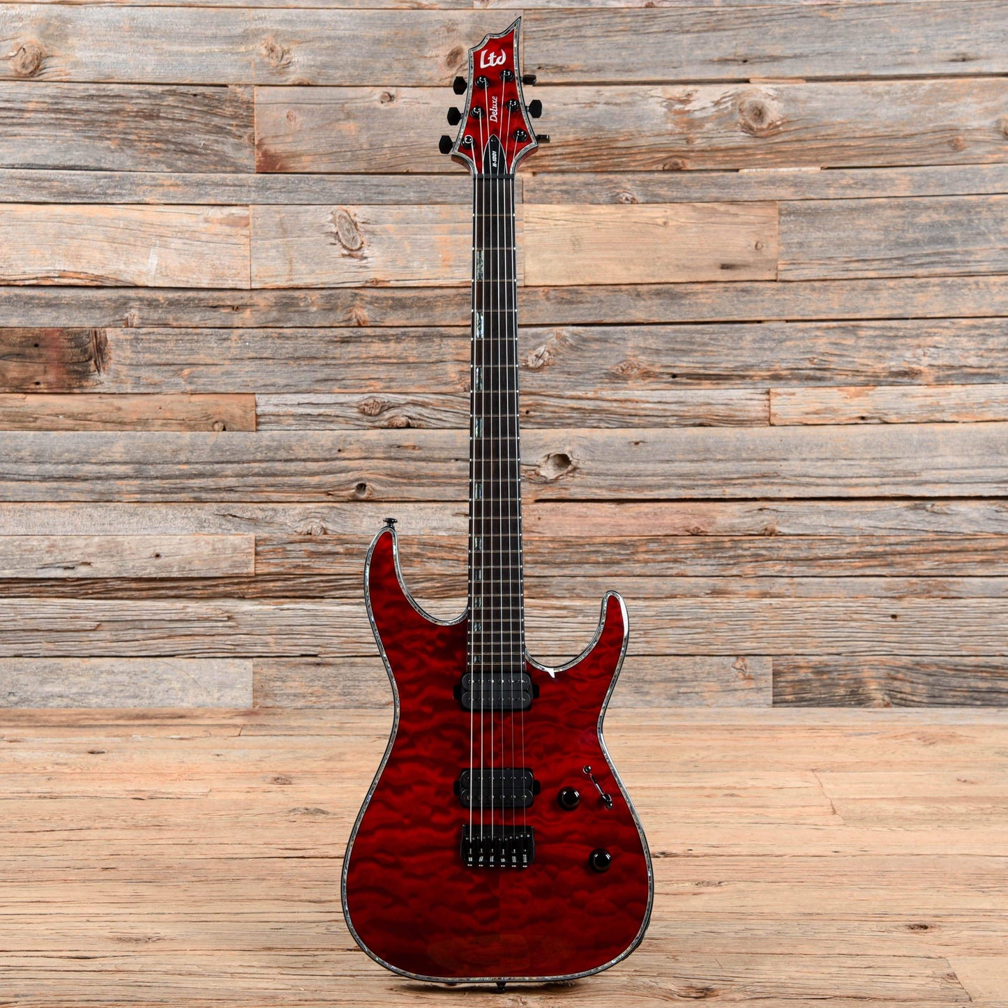 LTD H-1001 QM See-Thru Black Cherry 2018 Electric Guitars / Solid Body