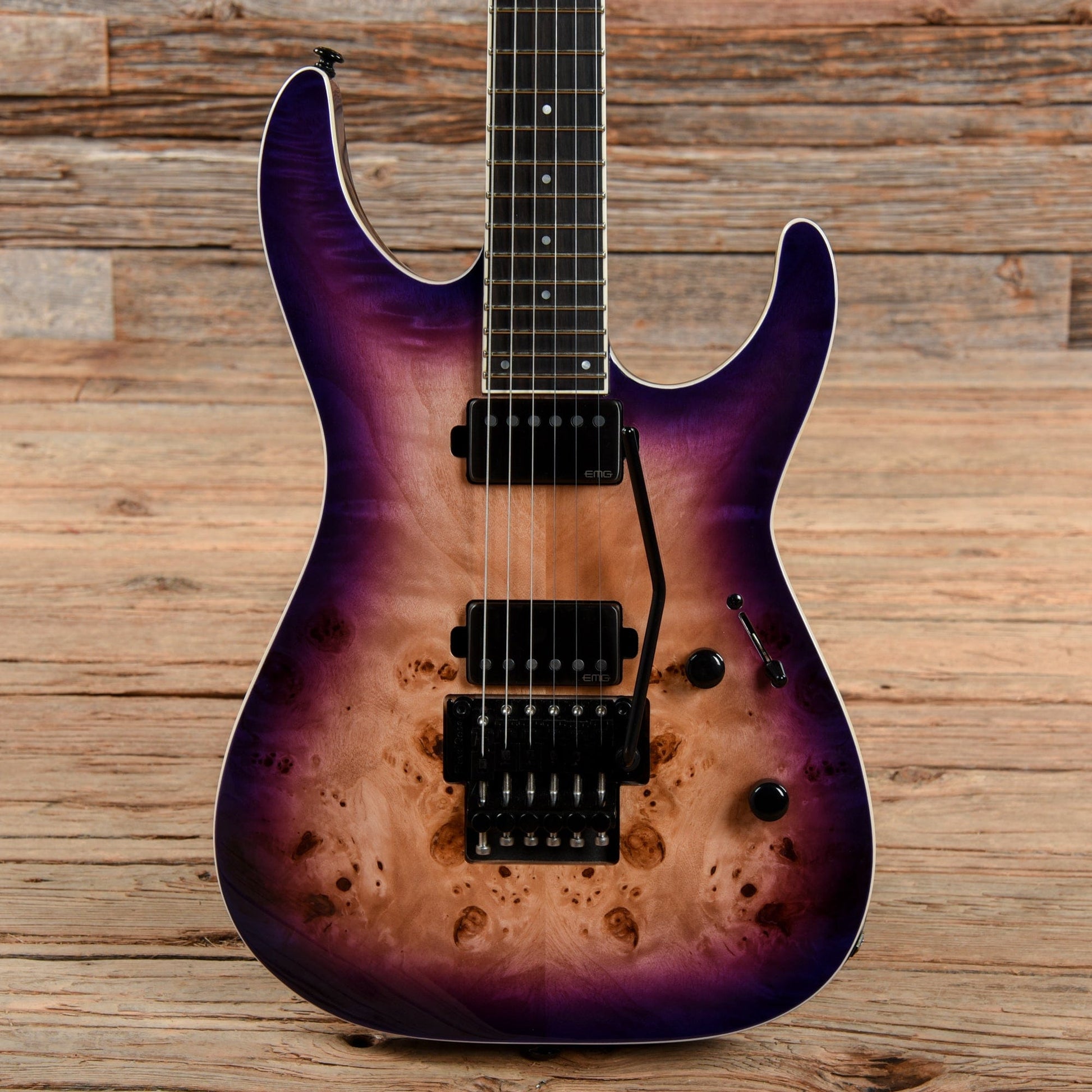 LTD M-1000 Deluxe Purple Natural Burst 2019 Electric Guitars / Solid Body