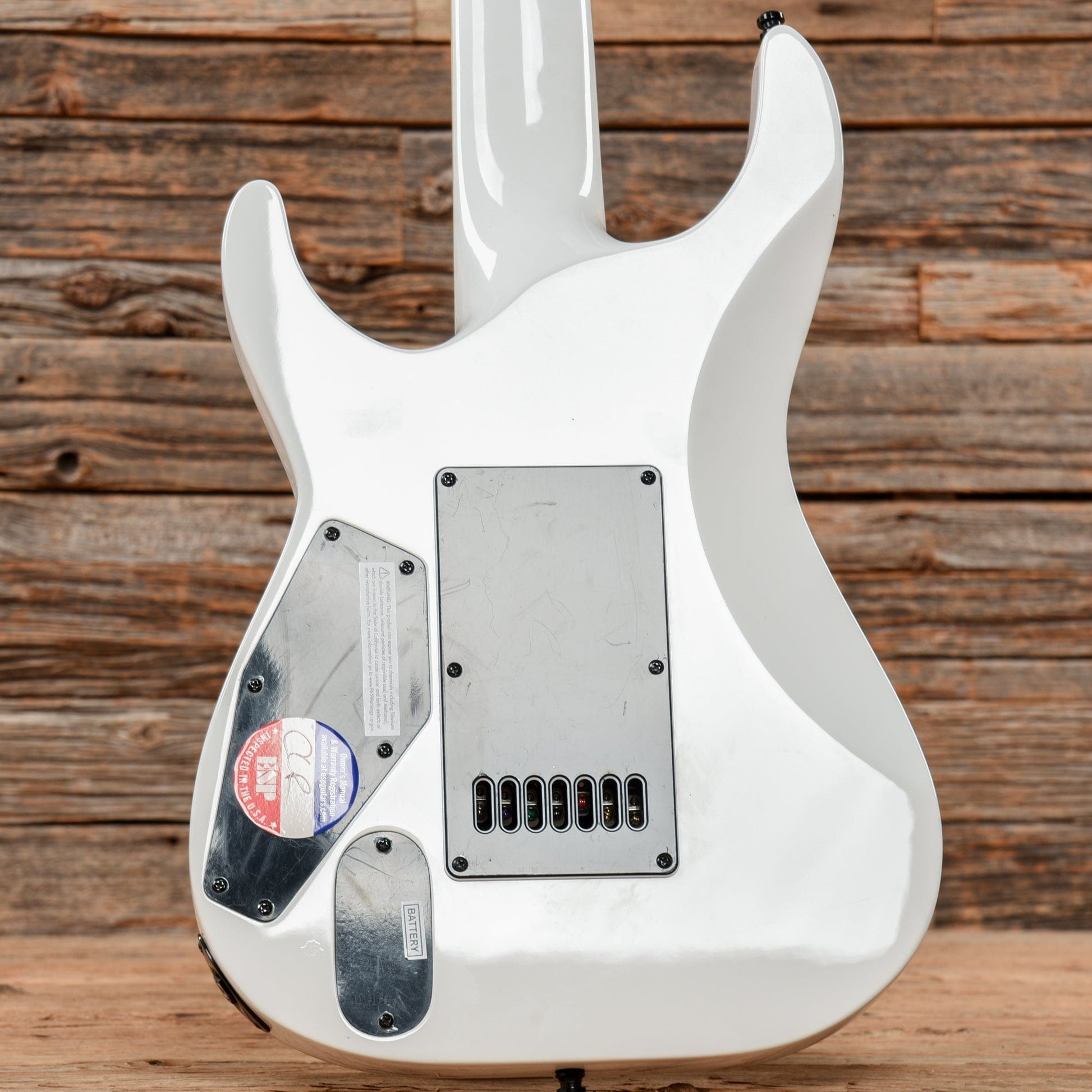 LTD MH-1007-ET White Electric Guitars / Solid Body