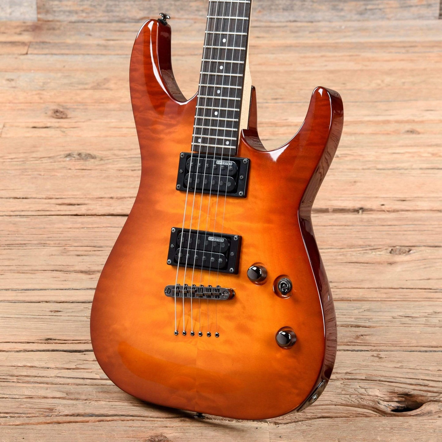 LTD MH-100NT Amber Sunburst Electric Guitars / Solid Body