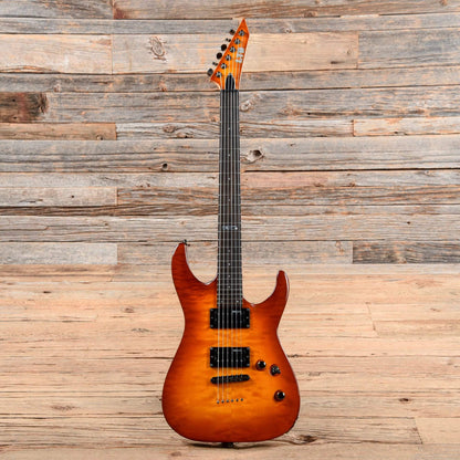 LTD MH-100NT Amber Sunburst Electric Guitars / Solid Body