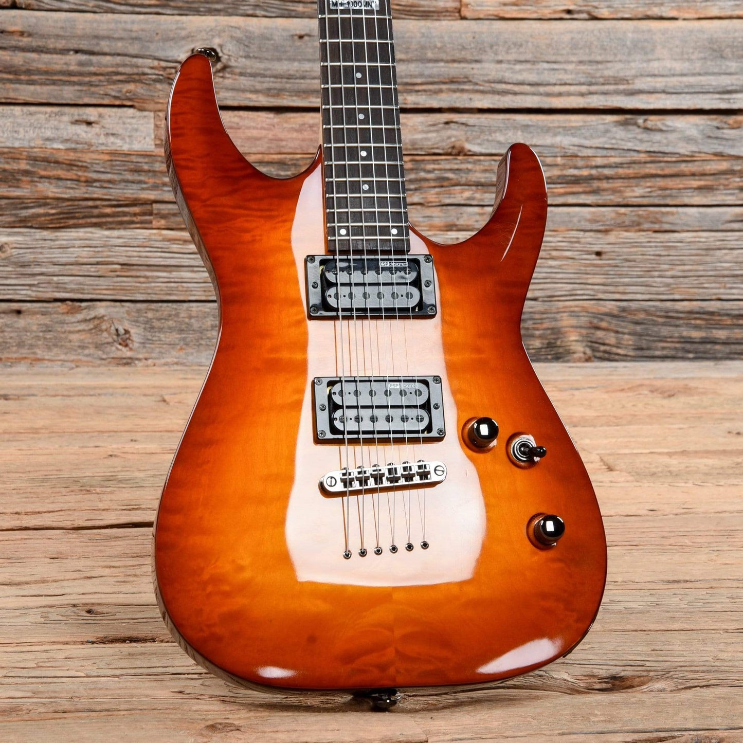 LTD MH-100NT Amber Sunburst Electric Guitars / Solid Body