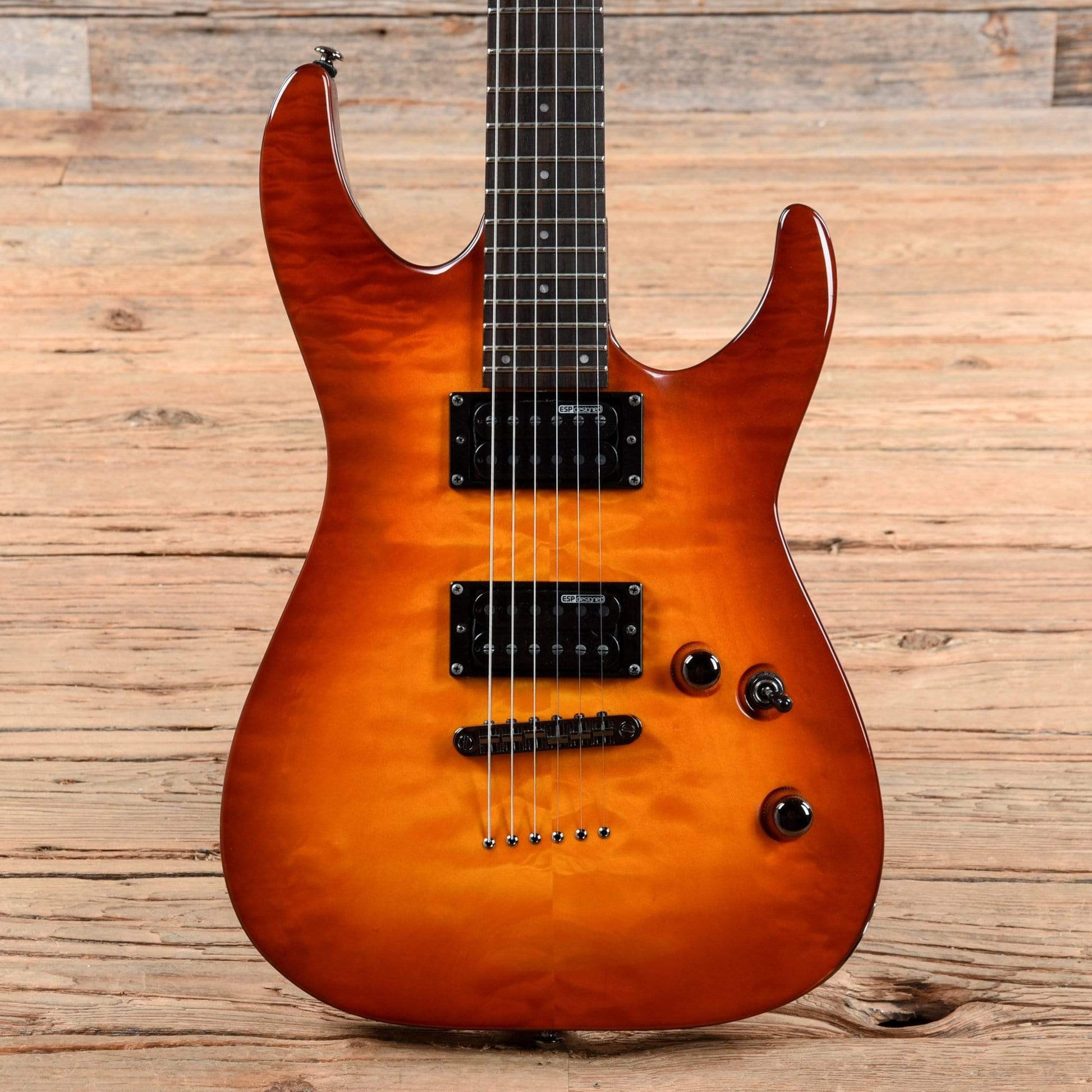 LTD MH-100NT Amber Sunburst Electric Guitars / Solid Body