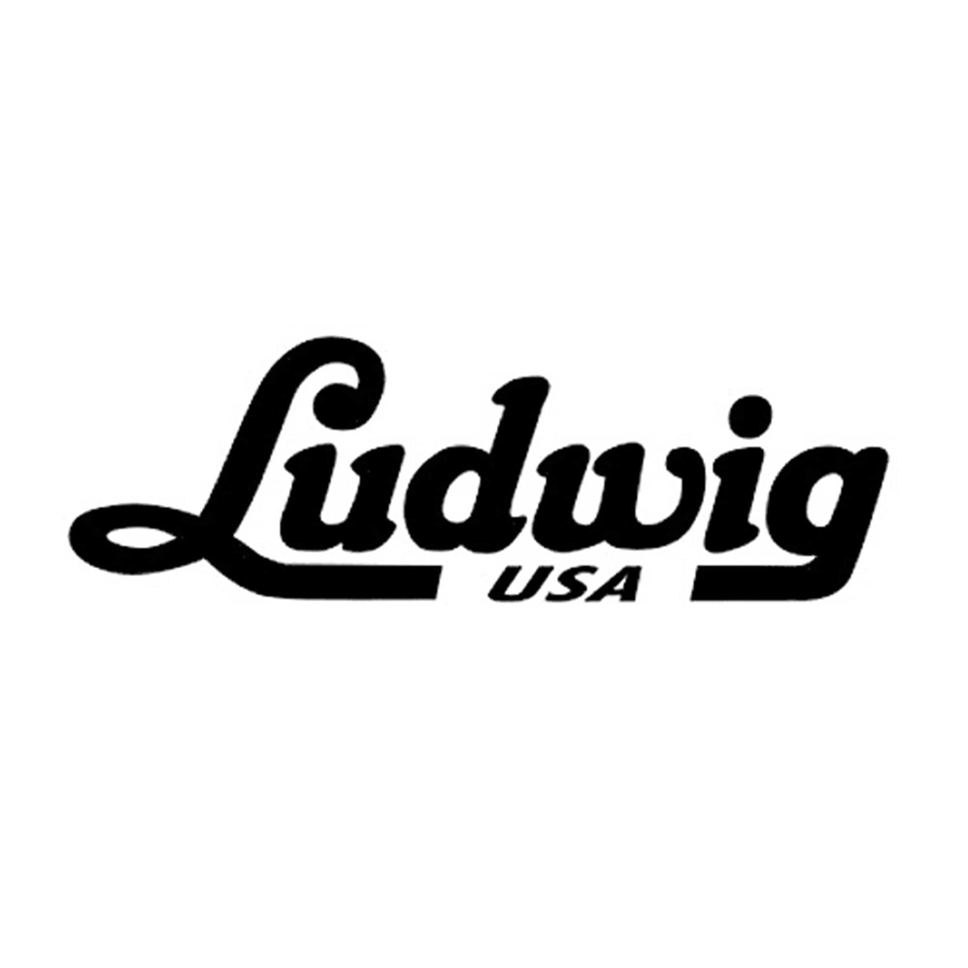 Ludwig Black Script Logo Decal (2 Pack Bundle) Accessories / Merchandise