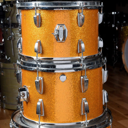 Ludwig 12/13/16/20 Drum Kit Gold Sparkle 1960s Drums and Percussion / Acoustic Drums / Full Acoustic Kits