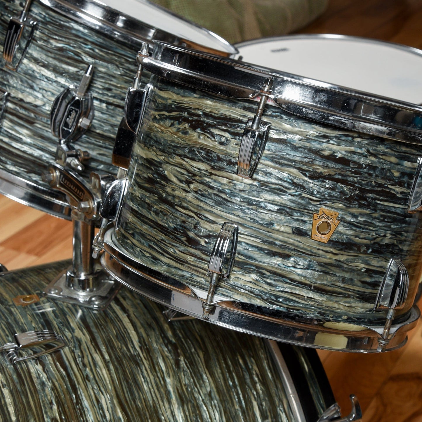 Ludwig 12/13/16/22 1960s Blue Oyster Pearl Drums and Percussion / Acoustic Drums / Full Acoustic Kits