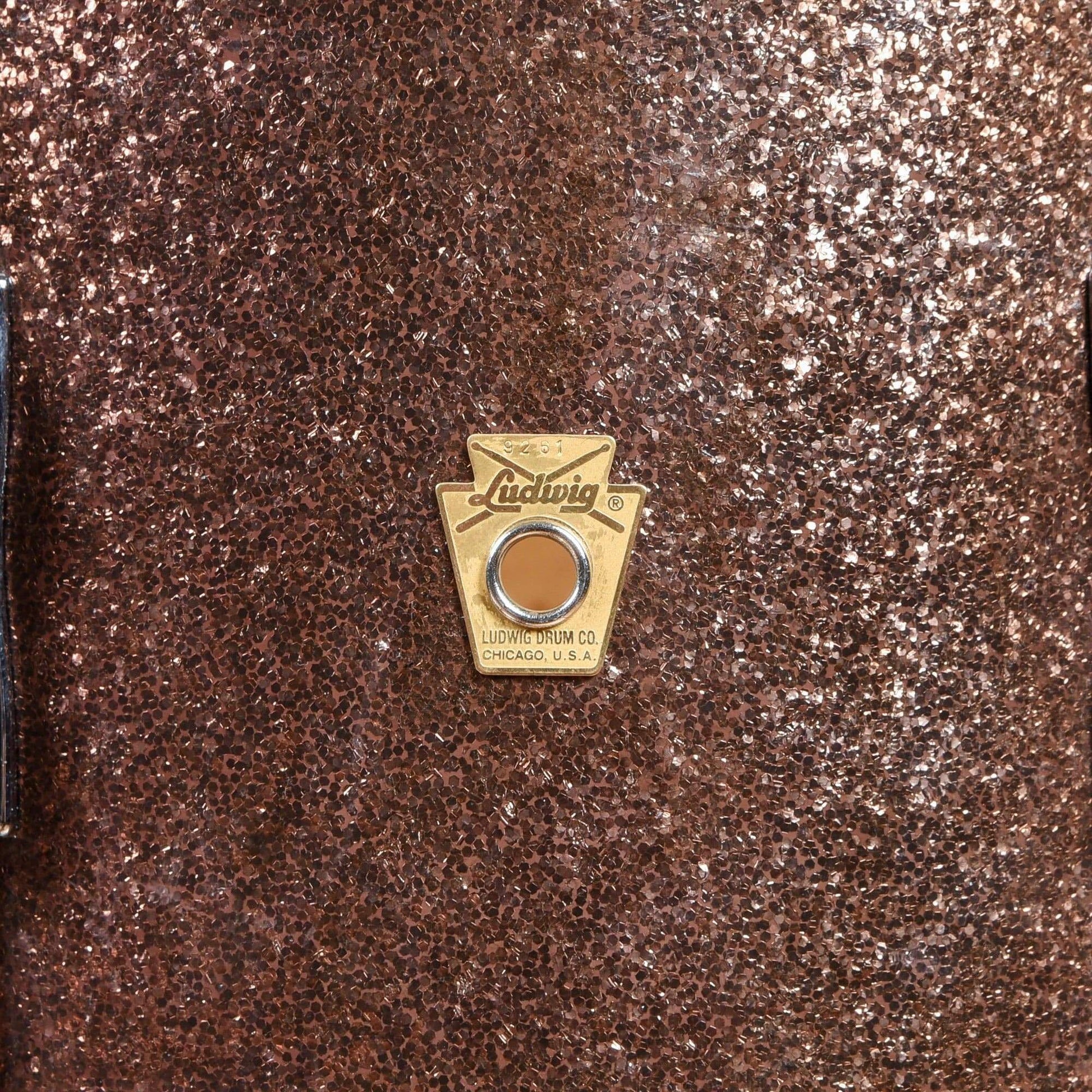 Ludwig 3-pc Drum Set Burgundy Sparkle 1960s Drums and Percussion / Acoustic Drums / Full Acoustic Kits