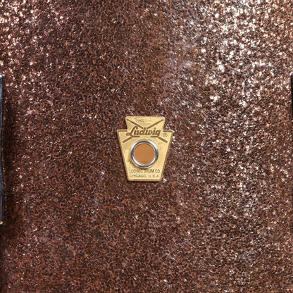 Ludwig 3-pc Drum Set Burgundy Sparkle 1960s Drums and Percussion / Acoustic Drums / Full Acoustic Kits