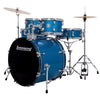 Ludwig Accent Drive 10/12/16/22/6.5x14 5pc. Drum Kit Blue Sparkle w/Hardware & Cymbals Drums and Percussion / Acoustic Drums / Full Acoustic Kits