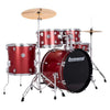 Ludwig Accent Drive 10/12/16/22/6.5x14 5pc. Drum Kit Red Sparkle w/Hardware & Cymbals Drums and Percussion / Acoustic Drums / Full Acoustic Kits