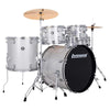 Ludwig Accent Fuse 10/12/14/20/5x14 5pc. Drum Kit Silver Sparkle w/Hardware & Cymbals Drums and Percussion / Acoustic Drums / Full Acoustic Kits