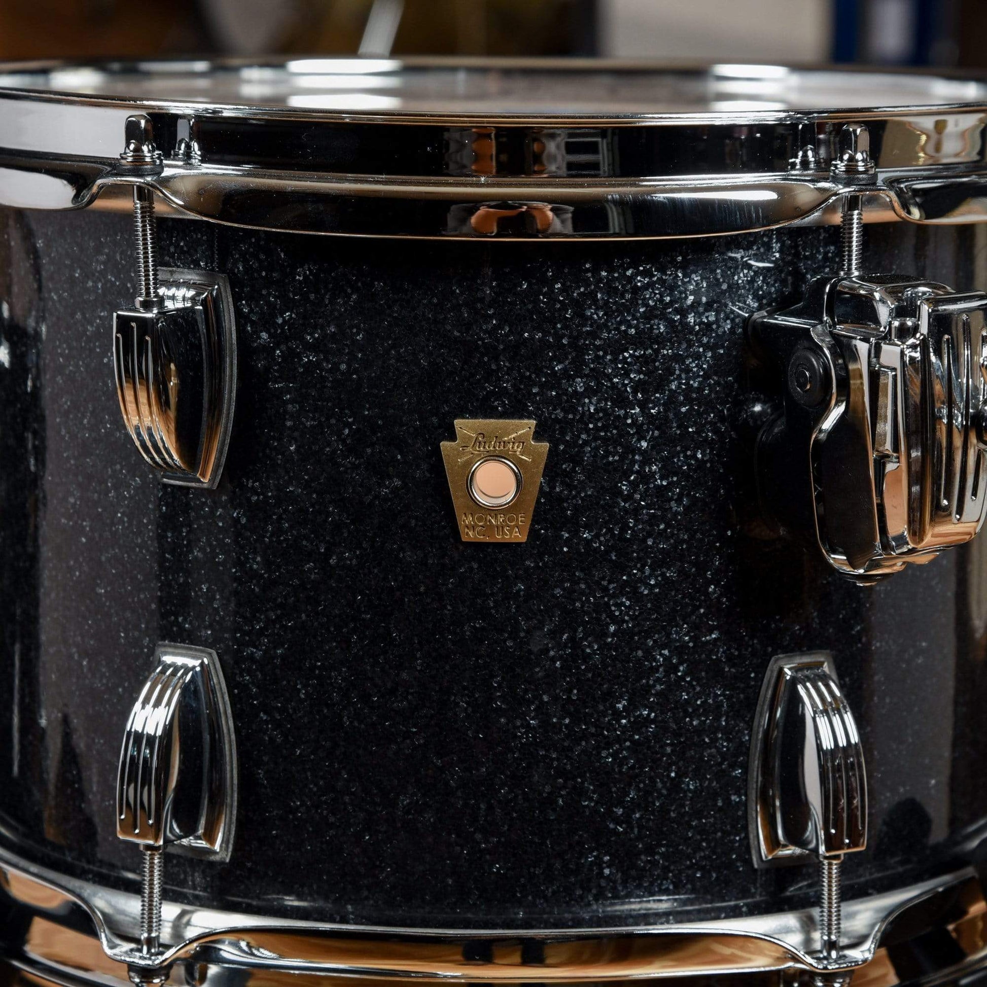 Ludwig Classic Maple 12/14/18 3pc. Drum Kit Black Sparkle Drums and Percussion / Acoustic Drums / Full Acoustic Kits
