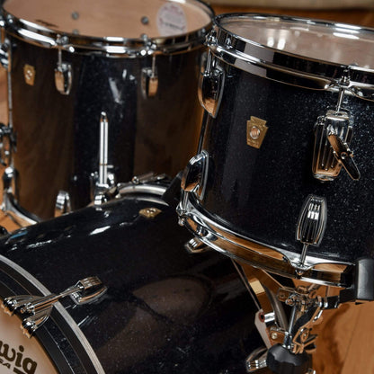 Ludwig Classic Maple 12/14/18 3pc. Drum Kit Black Sparkle Drums and Percussion / Acoustic Drums / Full Acoustic Kits