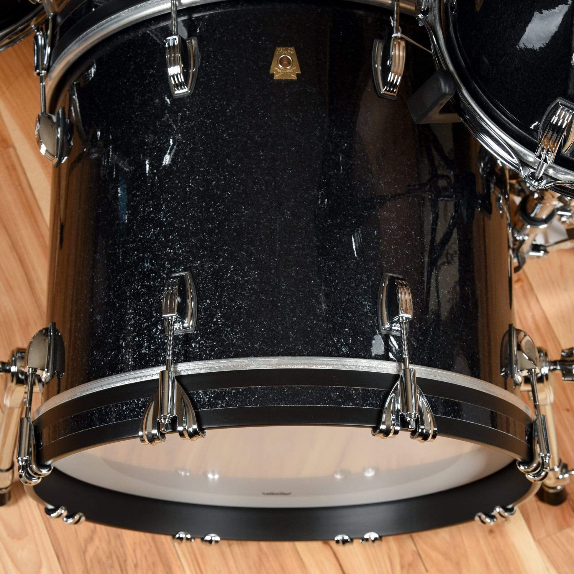 Ludwig Classic Maple 12/14/18 3pc. Drum Kit Black Sparkle Drums and Percussion / Acoustic Drums / Full Acoustic Kits