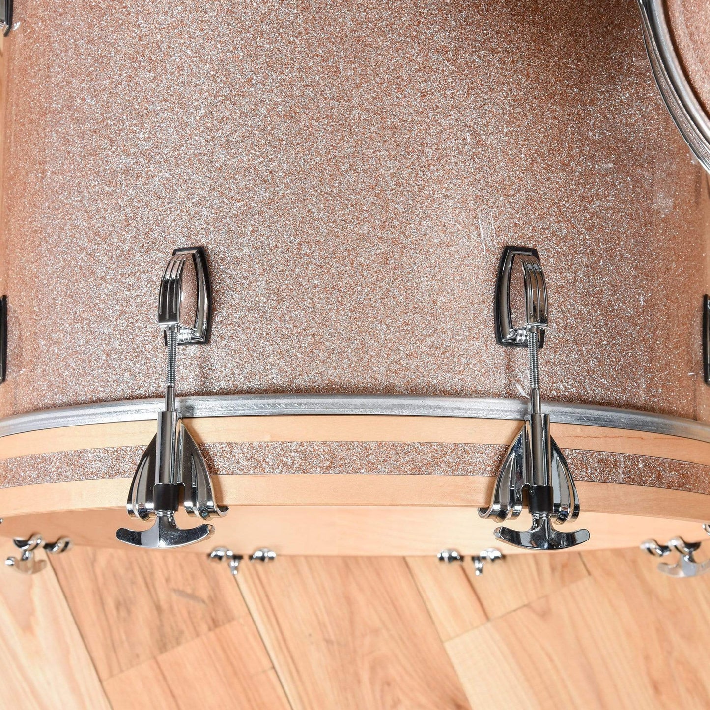 Ludwig Classic Maple 12/14/18 3pc. Drum Kit Champagne Sparkle Drums and Percussion / Acoustic Drums / Full Acoustic Kits